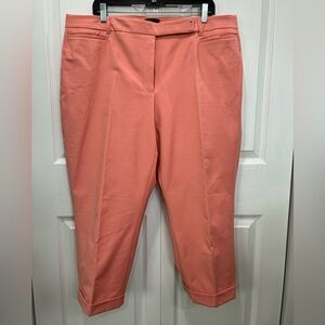 White House Black Market Coral Cropped Pants
